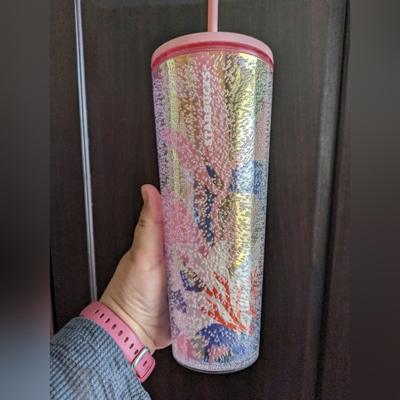 NWT Starbucks Coral Reef Bubble 2021 Edition Venti Cup Tumbler Collectible - Picture 2 of 12